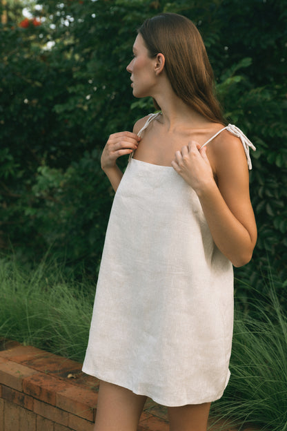 Estelle dress • oat milk